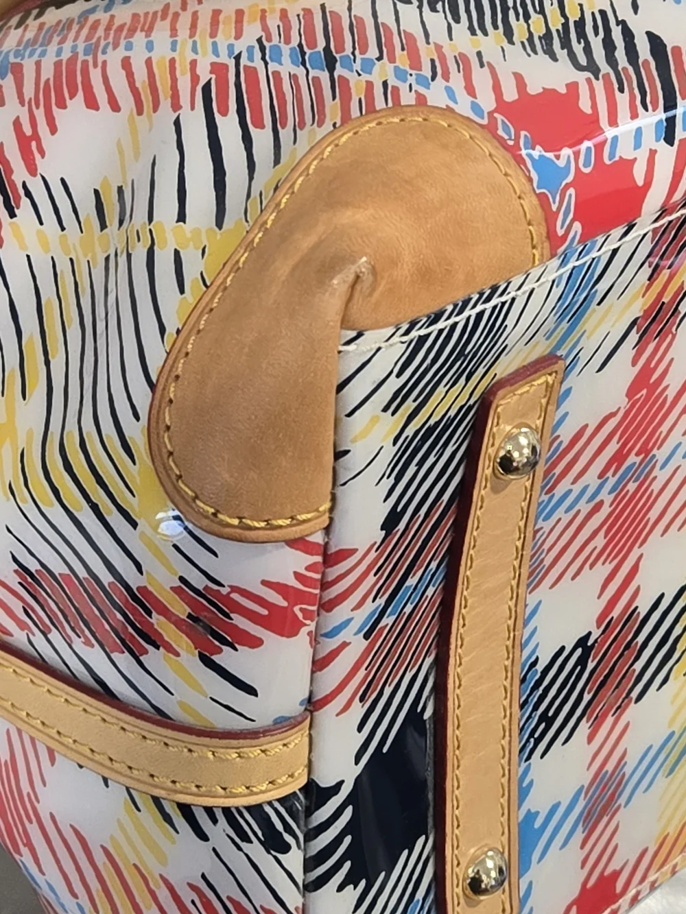 Dooney & Bourke Chatham Patent Plaid Satchel